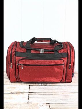 Duffle Bag Ngil Brand Shoulder Bag Large 20"x11"x10" Glitter red Color nice